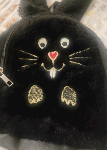 Siyah Kayışlı Gotik Sırt Çantası - Görsel 3