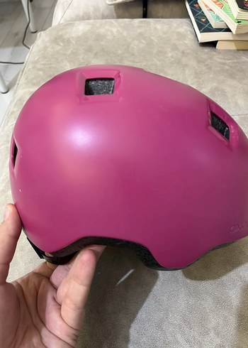 Pembe Biker Motosiklet Kaskı Velcro - Görsel 2