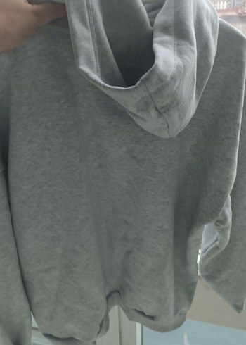 Gri Baskılı Kadın Sweatshirt - Görsel 3