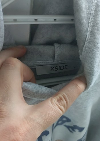 Gri Baskılı Kadın Sweatshirt - Görsel 2