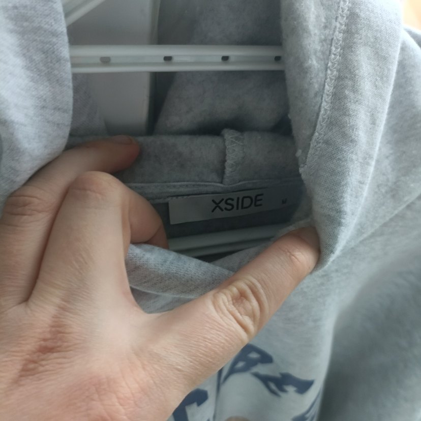 Gri Baskılı Kadın Sweatshirt - Görsel 2