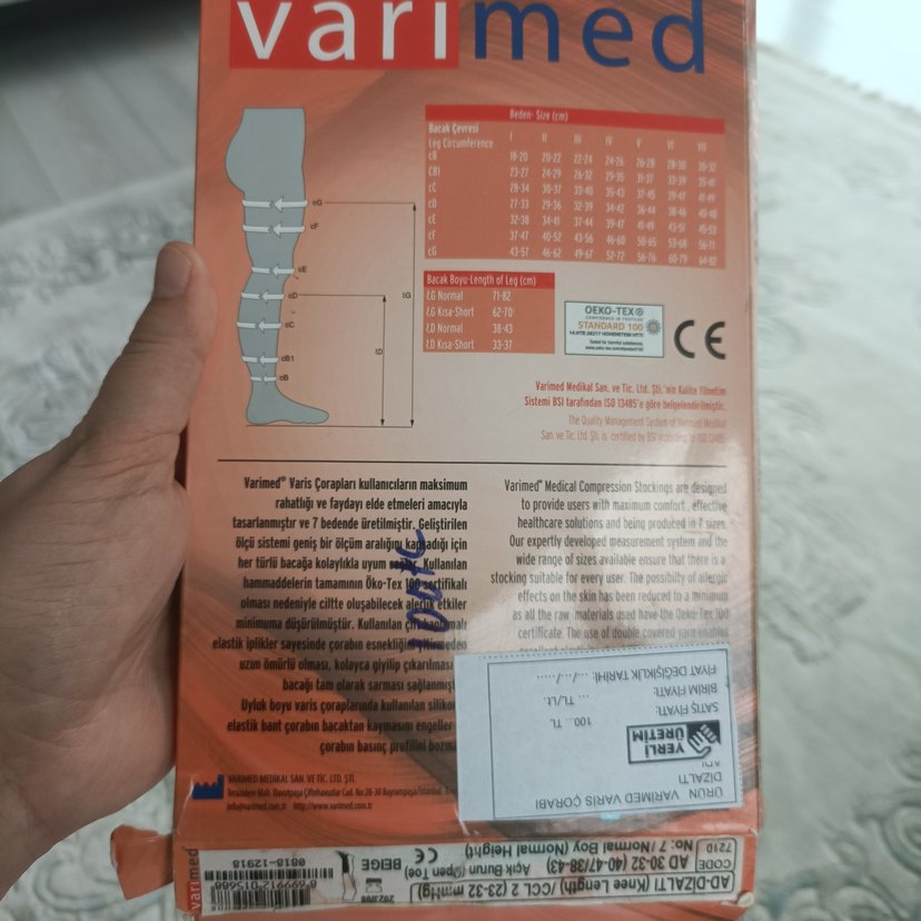 Bej Dizaltı Varis Çorabı Açık Burun - Görsel 4