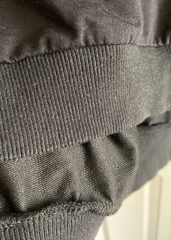 m Beden Siyah Uzun Kollu Payetli Sweatshirt