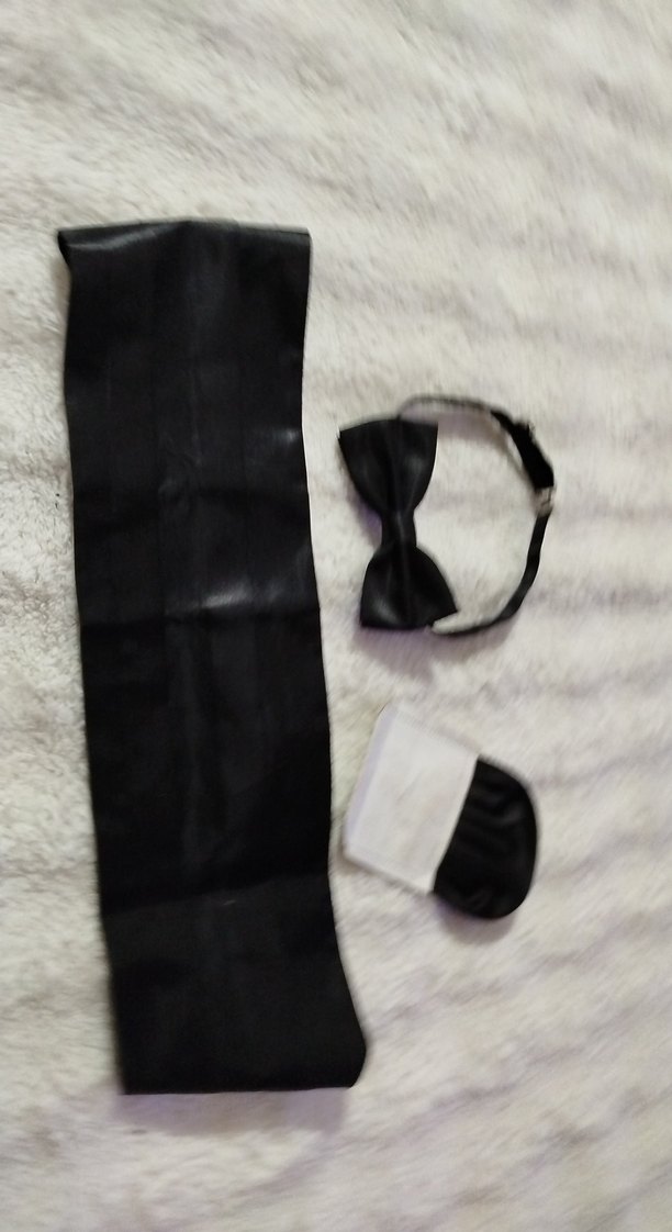 Siyah Minimalist Erkek Papyon Seti - Görsel 2