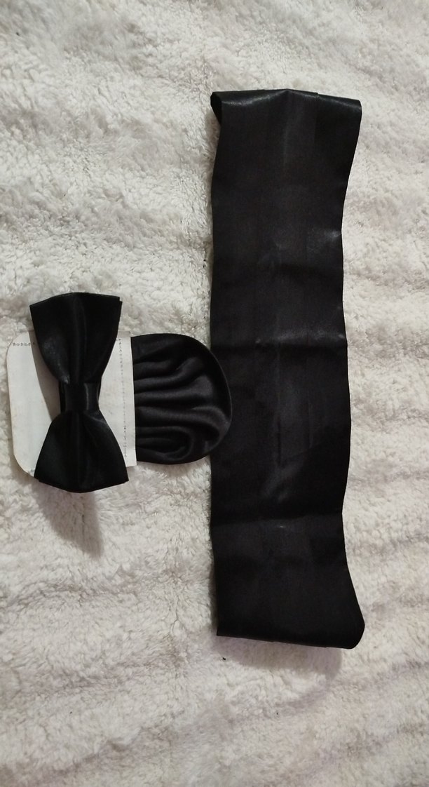 Siyah Minimalist Erkek Papyon Seti - Görsel 4