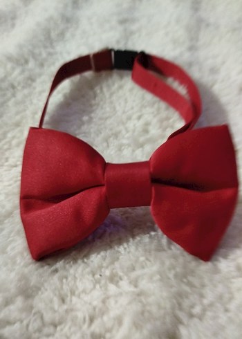 Kırmızı Çocuk Fiyonklu Papyon - Görsel 2