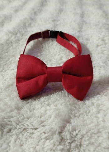 Kırmızı Çocuk Fiyonklu Papyon - Görsel 6