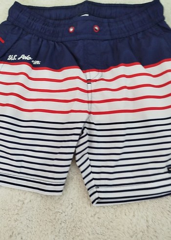 Çizgili Çok Renkli Erkek Yüzme Şortu - Görsel 2