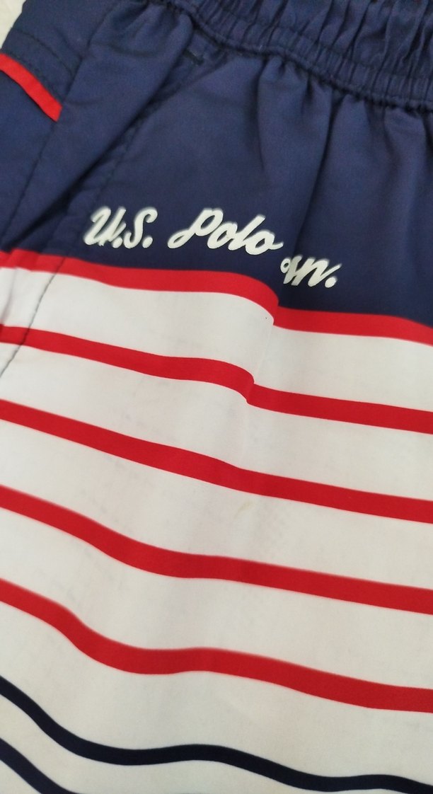 Çizgili Çok Renkli Erkek Yüzme Şortu - Görsel 3