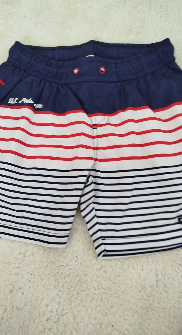 Çizgili Çok Renkli Erkek Yüzme Şortu - Görsel 2