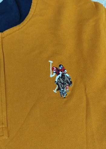 Erkek Sarı Düğmeli uzun Kollu Polo Tişört - Görsel 3