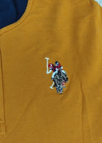 Erkek Sarı Düğmeli uzun Kollu Polo Tişört - Görsel 4