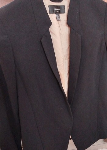 Siyah Düğmeli Kadın Ofis Blazeri - Görsel 10