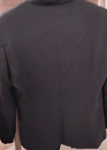 Siyah Düğmeli Kadın Ofis Blazeri - Görsel 7