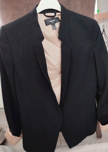 Siyah Düğmeli Kadın Ofis Blazeri - Görsel 2