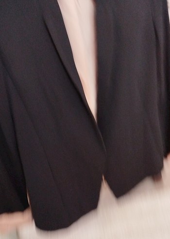 Siyah Düğmeli Kadın Ofis Blazeri - Görsel 11