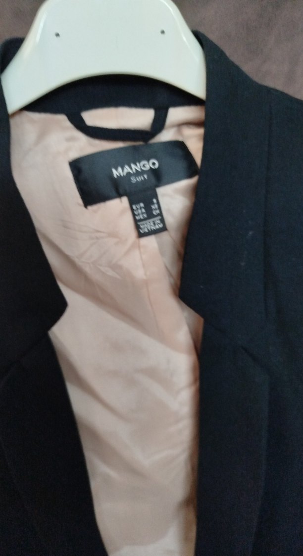 Siyah Düğmeli Kadın Ofis Blazeri - Görsel 4