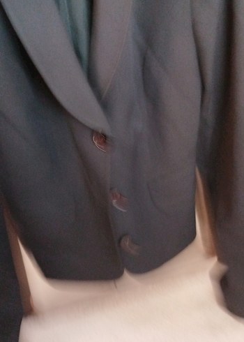 Gri KadınCeket, Düğmeli, Normal Boy, ÜNLÜ BİR MARKANIN Aoutleti - Görsel 4