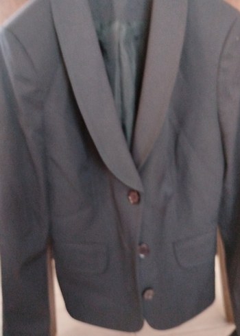 Gri KadınCeket, Düğmeli, Normal Boy, ÜNLÜ BİR MARKANIN Aoutleti - Görsel 3