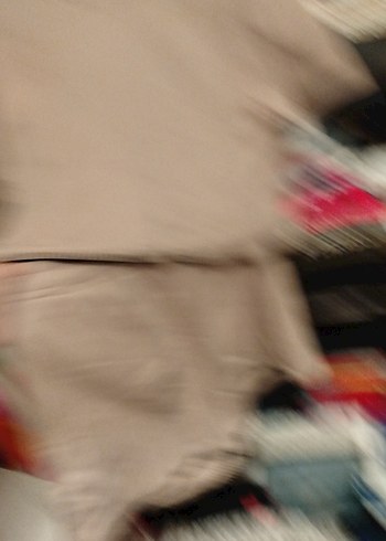 Kız Çocuk Bej Pamuklu Salaş Tişört - Görsel 6