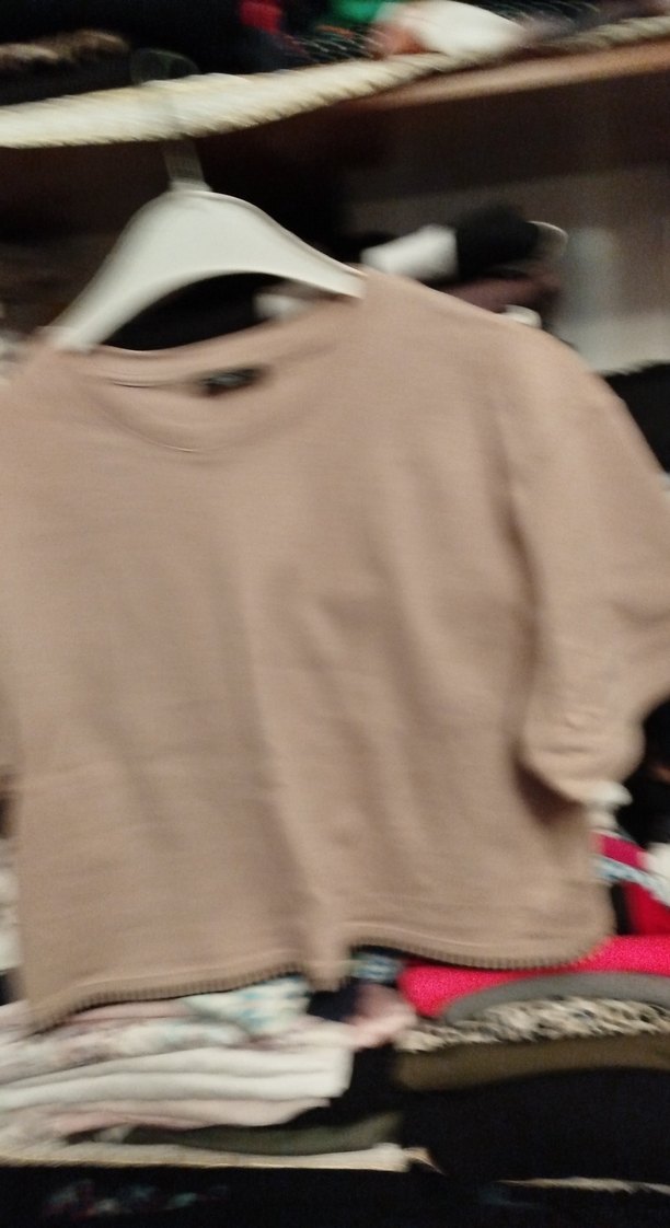 Kız Çocuk Bej Pamuklu Salaş Tişört - Görsel 3