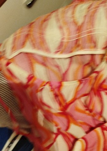 Renkli Bağlama Desenli Uzun Bohem Elbise - Görsel 8