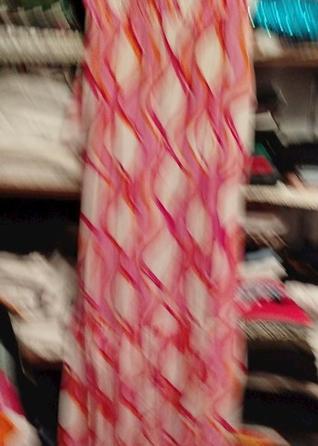 Renkli Bağlama Desenli Uzun Bohem Elbise - Görsel 3