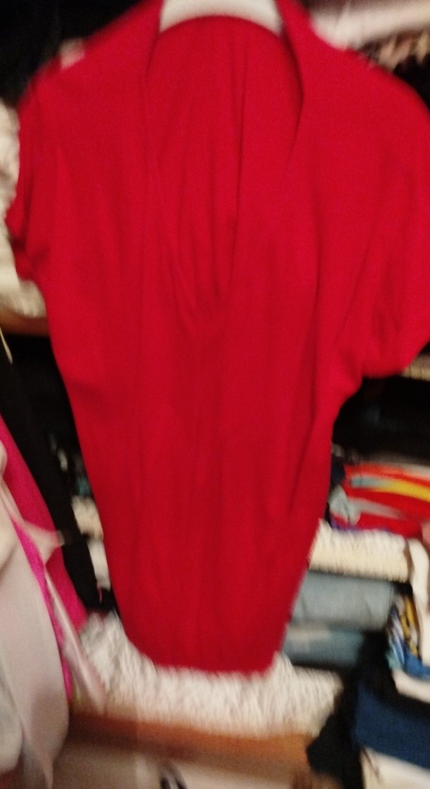 Kırmızı V Yakalı Tunik - Görsel 2