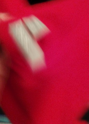 Kırmızı Uzun V Yaka Drapeli Elbise - Görsel 6