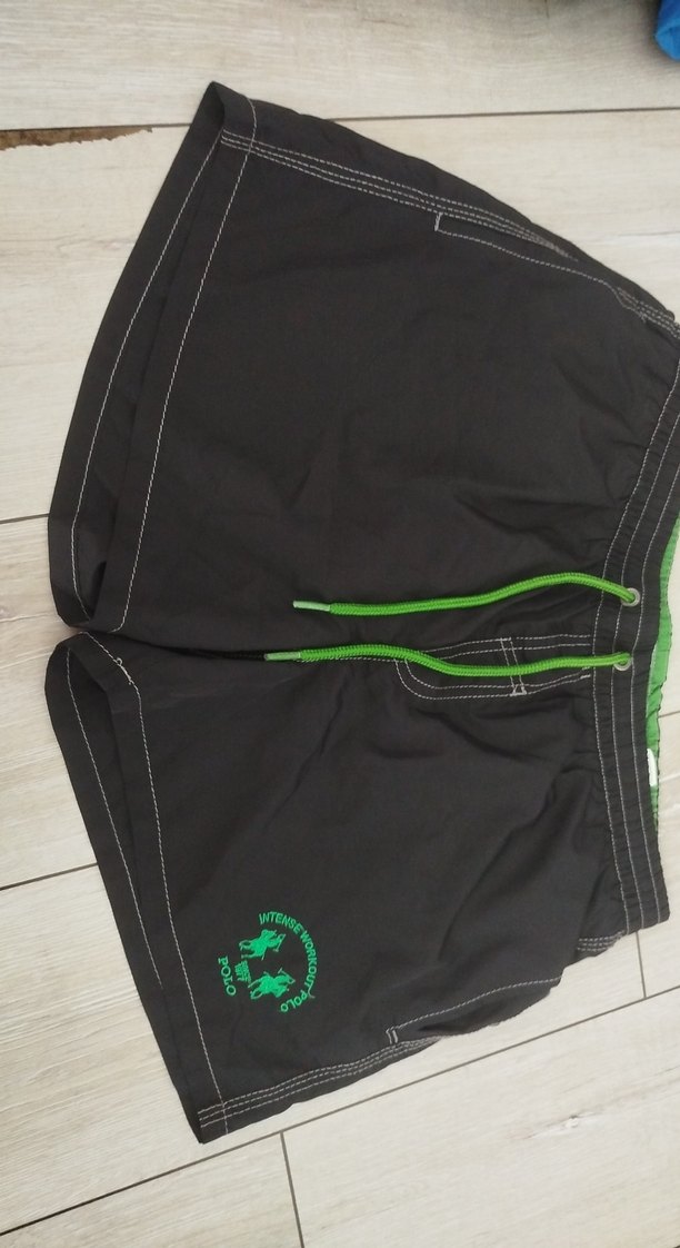 Fermuarlı Siyah Mini Erkek Deniz Şortu - Görsel 3