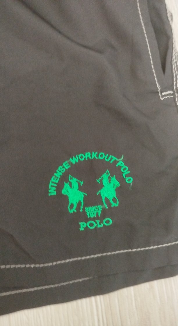 Fermuarlı Siyah Mini Erkek Deniz Şortu - Görsel 5