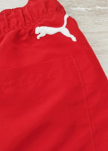 Kırmızı Pamuklu Elastik Bel Spor Şort - Görsel 5