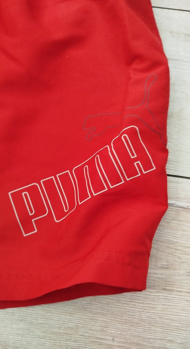 Kırmızı Pamuklu Elastik Bel Spor Şort - Görsel 2