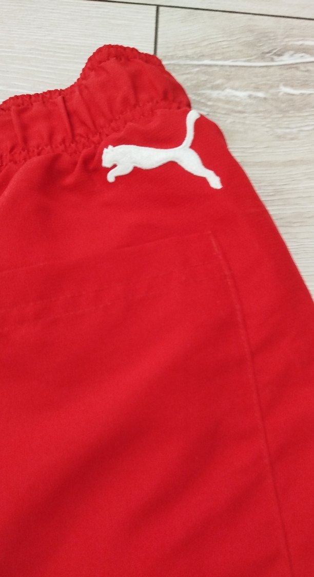 Kırmızı Pamuklu Elastik Bel Spor Şort - Görsel 5