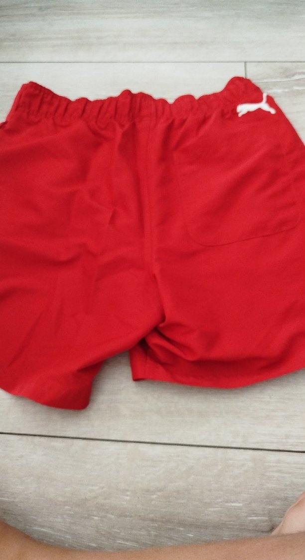 Kırmızı Pamuklu Elastik Bel Spor Şort - Görsel 4