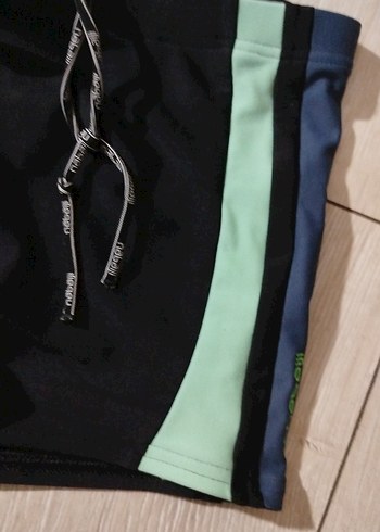 Erkek Siyah Deniz Şortu, - Görsel 4