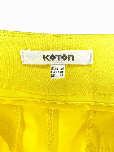 40 Beden sarı Renk Koton Kumaş Pantolon %70 İndirimli.