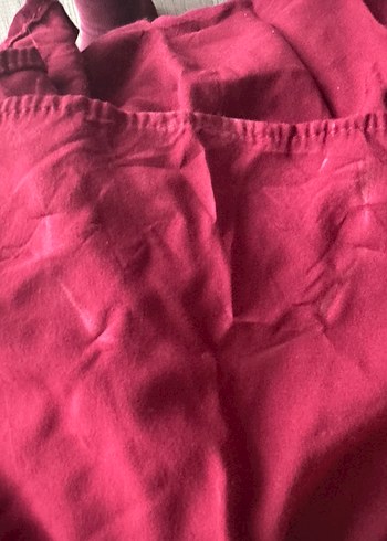 Kırmızı Bohem Uzun Keten Etek - Görsel 5