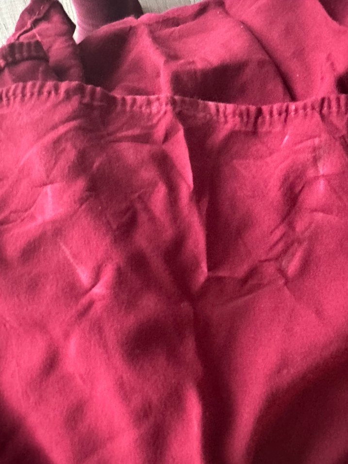 Kırmızı Bohem Uzun Keten Etek - Görsel 5