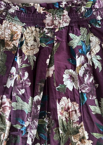 Çiçekli midi elbise - Görsel 3