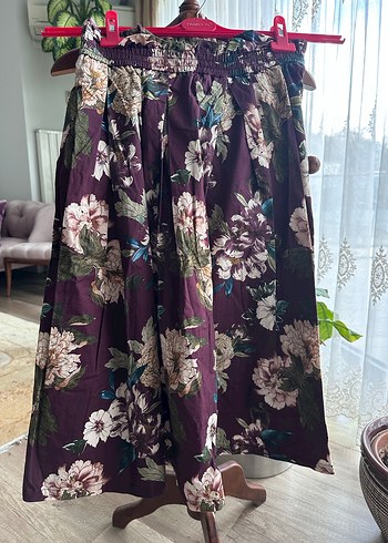 Çiçekli midi elbise - Görsel 2