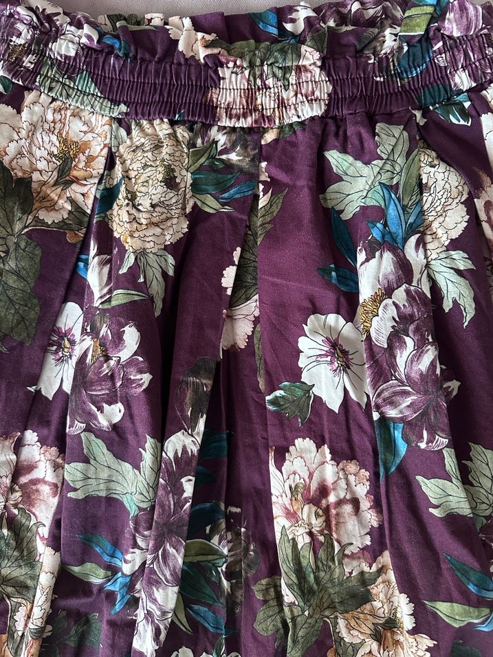 Çiçekli midi elbise - Görsel 3