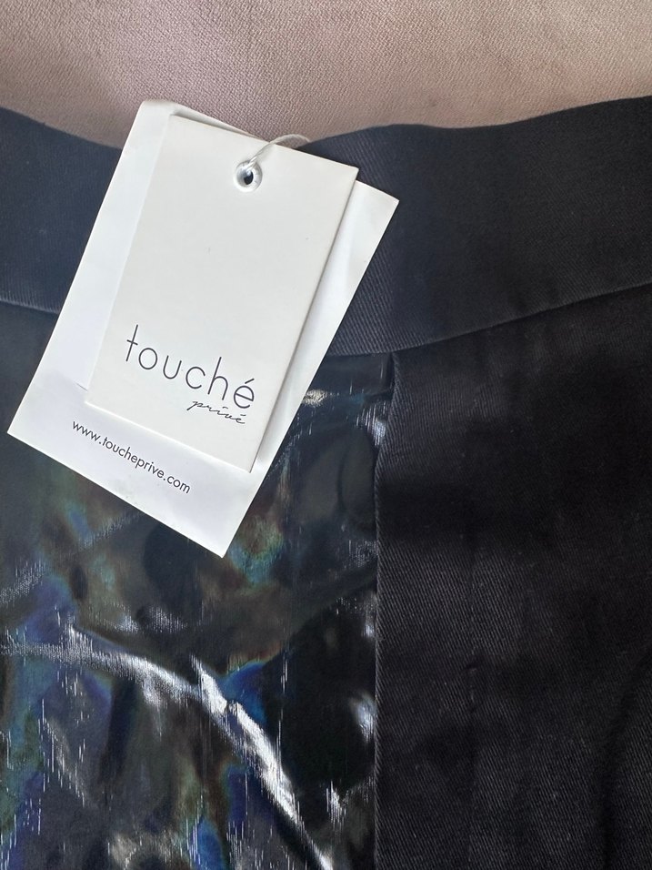 Siyah Drapeli Uzun Kadın Etek - Görsel 4