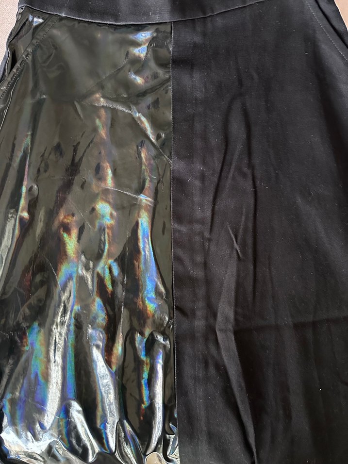 Siyah Drapeli Uzun Kadın Etek - Görsel 3