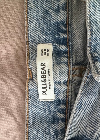 Düğmeli wide leg Kadın Kot Pantolon - Görsel 6