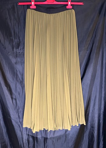Kadın Sarı Uzun Piliseli Etek - Görsel 2