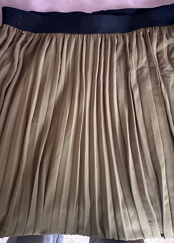 Kadın Sarı Uzun Piliseli Etek - Görsel 6