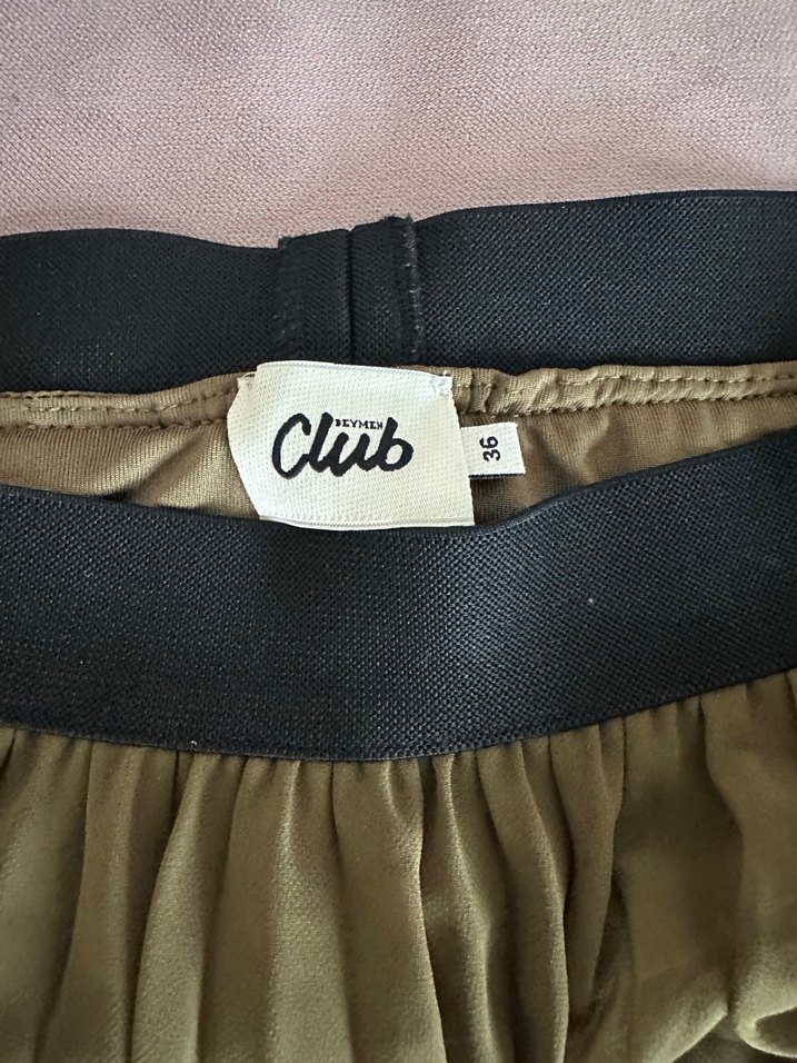 Kadın Sarı Uzun Piliseli Etek - Görsel 5