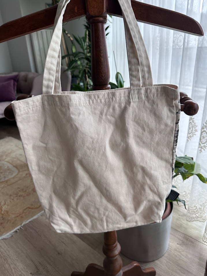 Bej Baskılı Çanta - Görsel 2