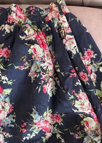 Çiçek Desenli Bohem Etek - Görsel 3